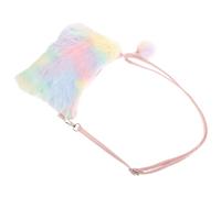 BRIGHTFUFU Tie-dye Plush Women Shoulder Bag Cross Body Handbag