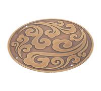 BRIGHTFUFU Vintage Brass Carved Cabinet Applique Decor for Furniture DIY Elegant Outdoor Storage Cupboard Ornament Easy Install Suitable for Various Styles