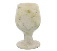 BRIGHTFUFU Vintage Jade Chalice Goblet with Temperature Insulation and Decorative Design, Antique Whiskey Style Cup for Upscale Gatherings and Wedding Blessings, Artistic Elegance Drinking