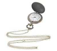 BRIGHTFUFU Vintage Pocket Watch Necklace, Pendant Pocket Watch, Quartz Alloy, Ancient Sailing Ship Design, Chain, for Men and Grandpa, Formal and Casual Looks
