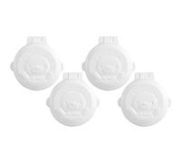 BRIGHTFUFU Washing Machine Button Security Lock 4pcs White Electrical Protective Covers Prevent Pressing Devices Start Button Protective Cover Safety Lock for Home
