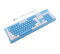 BRIGHTFUFU Weighted Gaming Keyboard No Conflict Design Mechanical Feel and Portable USB Connectivity for Gaming and Office Use Featuring Rgb Backlight Options and Construction