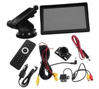 BRIGHTFUFU Wireless Car Player with Touch Screen Back Up Camera Stand Multiple Inputs Safe Wireless Music Playback Reversing Display for Convenient Driving