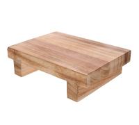 BRIGHTFUFU Wooden Bed Step Stool for Adults Lightweight and Ergonomic Design Footstool Small Foot Rest for Living Room and Home Use