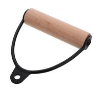 BRIGHTFUFU Wooden Handle Cable Attachment for Gym Equipment, Ergonomic Pull down Fitness Handles for Back and Chest Workout, Portable Exercise Machine Grip Accessory