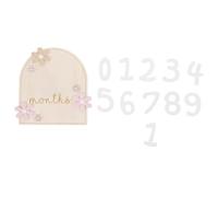 BRIGHTFUFU Wooden Monthly Cards Signs for Nursery Exquisitely Crafted Keepsake Creation Table Decor with Elegant Charm and Cute Atmosphere