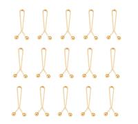 BrightGlow Hijab Headscarf Pins U-Shaped Headscarf Pins Reusable Scarf Pins Trousers Waist Tensioner Adjustable Waistband Tighten Decoration Clip Safety Pins Gold Pack of 36