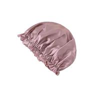 BrightGlow Silk Hat - 100% Mulberry Silk Satin Sleep Cap with Elastic Band Silk Hair Wrap for Sleeping Night Hat Hair Cap for Women and Girls, m(soy), One Size