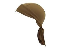 BrightGlow Skull Hat Pirate Hat Sun UV Protection Sweat Wicking Cap Cycling Bandana Cap Cooling Durags Motorcycle Head Wrap Cycling Hat Summer Hats for Men and Women, sand, One Size