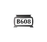 Brighticonic LED Solar House Numbers - 3 Color Modes, Easy Install Adjustable Panel - Waterproof LED Lighted House Numbers - Auto Dusk to Dawn ON/Off - Address Signs Houses & Mailbox - Mounting Base