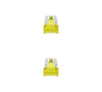 Brightium Cat.6A SFTP AWG26 LSZH Network Cable, 1 m, White - Ideal for high-speed networks and secure connections.