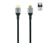 Brightium HDMI 2.1 ULTRA HIGH SPEED M-M BLACK 3M CABLE, support 8K 60Hz, maximum video and audio quality, ideal for TV, consoles and PC.