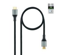 Brightium HDMI 2.1 ULTRA HS M-M BLACK 2M CABLE - High speed, 8K, supports video and audio, ideal for high-definition connections in multimedia devices.