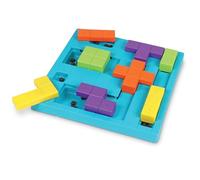 BrightKins Bark Brain Game Treat Puzzle, Interactive Toy for Dogs, Non Skid Treat Dispenser Dog Toy for Mental Stimulation & Slow Feeding, 1 Piece