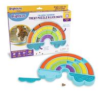 Brightkins Calming Rainbow Treat Puzzle & Lick Mats, Interactive Dog Toy, Lick Mat for Pet Training, Slow Release Dog Feeding Mat
