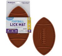 Brightkins Football Lick Mat, Food Rubber Mat and Snuffle Pet Supplies, Enrichment Puppy Pads Essentials Products, Anxiety Relief Items, Interactive Dog Toys