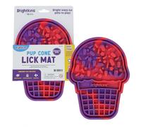 Brightkins Pup Cone Lick Mat, Food Rubber Mat and Snuffle Pet Supplies, Enrichment Puppy Pads Essentials Products, Anxiety Relief Items, Interactive Dog Toys