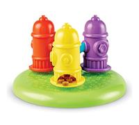 Brightkins Spinning Hydrants Treat Puzzle for Pets, Interactive Dog Toys, Treat Dispenser, Slow Feeding Interactive Game, 3 Interactive Skill Levels, 4 Pieces