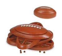 Brightkins Touchdown Time Treat Puzzle, Interactive Toy for Dogs, Non Skid Treat Dispenser Dog Toy for Mental Stimulation & Slow Feeding, 1 Piece