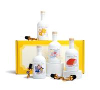Brightland The Artist Capsule Cold-Pressed Olive Oils - Oprah’s Favorite Olive Oil Set Infused with Garlic, Lemon, Basil, and Chili Peppers, 12.7 fl. oz. Bottles (Pack of 4)