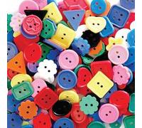 Brightly Coloured Craft Buttons Large 450g Bag AR00494