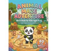 BrightMinds Animal Maze Book for Kids Ages 4-6: 80 Fun and Easy Mazes for Early Learning and Brain Development: Preschool Activity Workbook with cute ... Skill Practice (BrightMinds Maze Adventures)