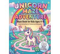 BrightMinds Unicorn Maze Book for Kids Ages 4-6: 80 Fun and Easy Mazes for Early Learning and Brain Development: Preschool Activity Workbook with Cute ... Skill Practice (BrightMinds Maze Adventures)
