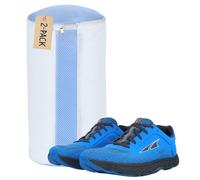 BrightOn 2-Pack Shoe Washing Machine Bags - 360-Degree Wrap-Around Cleaning, Fluffy Fiber Lining, Hidden Durable Zipper, Reusable Laundry Bags for Sneakers/Trainers