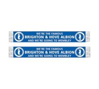 Brighton and Hove Albion Football Club Wembley Scarf, Blue