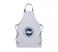 Brighton and Hove Albion Grey Crest Apron, Official Football Club Kitchen Wear with Adjustable Straps