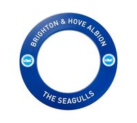 Brighton and Hove Albion Official Football Club Dart Board Surround, Professional Blue Seagulls Theme Dartboard Protection Ring with Team Logo
