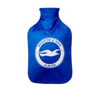 Brighton and Hove Albion Official Football Club Hot Water Bottle, Royal Blue, Soft Thermal Comfort Cover with Team Logo