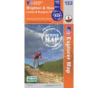 Brighton and Hove: Sheet 122 (OS Explorer Map Active)