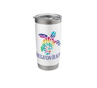 Brighton Beach Coastal Ocean Tie Dye Batik Loggerhead Turtle Stainless Steel Insulated Tumbler