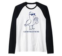 Brighton Beach Venice Beach Santa Monica Pier Seagull Theft Raglan Baseball Tee