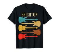 Brighton England Guitars UK Rock Concert Tour Vintage Band T-Shirt