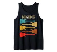 Brighton England Guitars UK Rock Concert Tour Vintage Band Tank Top