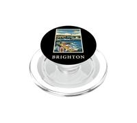Brighton England Seaside Pier Coastal Travel Design PopSockets PopGrip for MagSafe