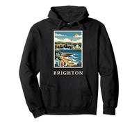 Brighton England Seaside Pier Coastal Travel Design Pullover Hoodie