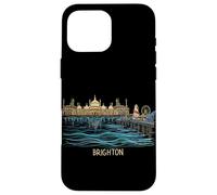 Brighton England Travel Souvenir Historic City Landmark Gift Case for iPhone 16 Pro Max