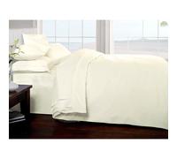 Brighton Hill Egyptian Cotton King Size Bed Cream Duvet/Quilt Cover, Cream