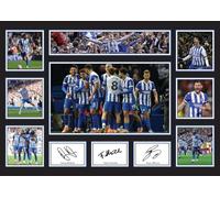 Brighton & Hove Albion Team 2026 Poster Print - Wall Art Featuring Danny Welbeck, Fabian Hürzeler & Kaoru Mitoma - Football Memorabilia Gift for Brighton Supporters, A2 Poster + Black Frame
