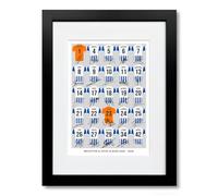 Brighton & Hove Albion Team Squad 2025-2026 Signed Poster Print Framed Picture Photo Autograph Gift 25/26 Kaoru Mitoma Minteh Dunk Welbeck (A4 Framed & Mounted Squad)