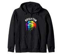 BRIGHTON LGBT RAINBOW PRIDE LIPS Zip Hoodie