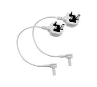 BrightOn® Power Cord Compatible with Sonos ERA 100, ERA 300, Mini Sub and Sonos Sub, UK Version (2-Pack, White, 0.3 Meter)