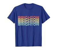 Brighton Retro Home Vintage City Hometown T-Shirt, Men, Royal Blue, Small