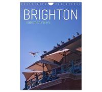 Brighton Summer Views (Wall Calendar 2026 DIN A4 portrait), CALVENDO 12 Month Wall Calendar: The South coast city beneath summer sunlight and blue skies