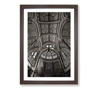 Brighton Synagogue Framed Print | A2 Walnut Framed Wall Art | Ready to Hang | Modern Nature Picture | Living Room Bedroom Lounge Office