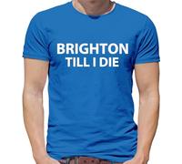 Brighton Til I Die - Mens T-Shirt - Royal Blue - Medium