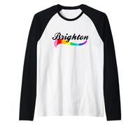 Brighton UK Gay Pride LGBTQI + Queer Love Britain England Raglan Baseball Tee